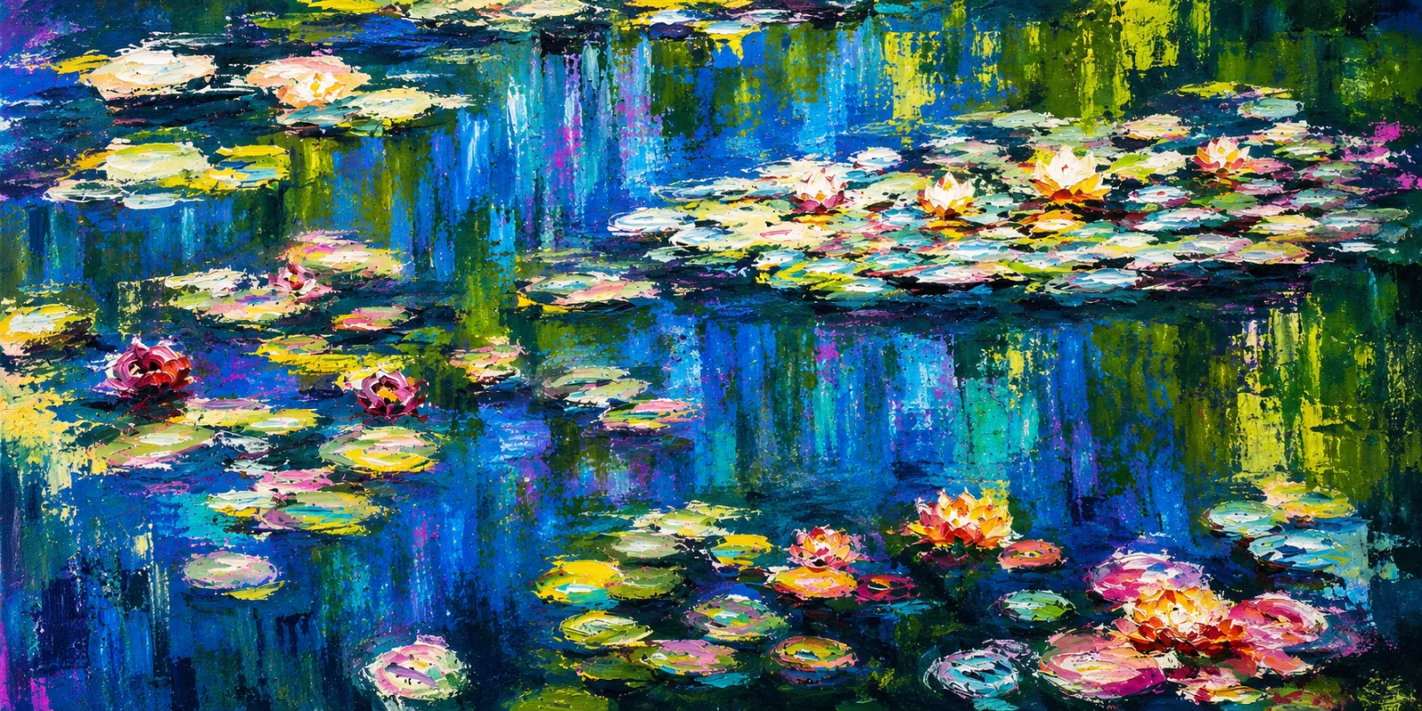 Monet's Waterlillies Paint and Sip